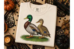 Mallard Duck Pair PNG Shirt Design Product Image 3