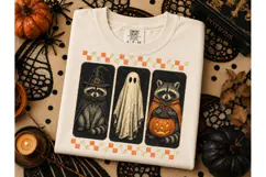 Halloween Raccoon Ghost PNG Tee Design Product Image 1