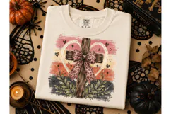 Boho Cross Leopard Bow PNG Sublimation Product Image 2
