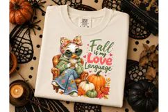 Fall Is My Love Language Duck PNG Tee Product Image 2
