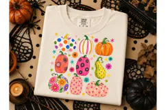 Colorful Pumpkin Patch PNG Sublimation T Product Image 2