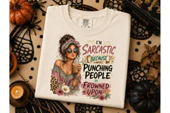 Sarcastic Boho Woman PNG Shirt Design Product Image 3