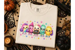 Cute School Supplies Squad PNG Tee Product Image 2