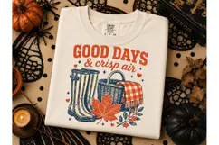 Good Days Crisp Air Fall PNG Tee Design Product Image 3