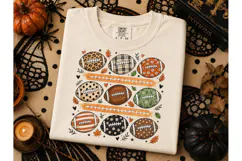 Boho Football Pattern PNG Shirt Design Product Image 3