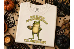Funny Frog Critical Thinking PNG Tee Product Image 2