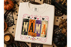 Halloween Mama PNG Shirt Sublimation Des Product Image 2