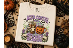 Iced Coffee Spooky Season Halloween PNG Product Image 2