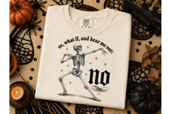 Or Hear Me Out No Skeleton PNG Tee Product Image 1