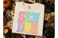 Senior 2025 Retro Colorful PNG Tee Desig Product Image 3