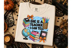 She Is A Teacher I Can Tell PNG Tee Product Image 3