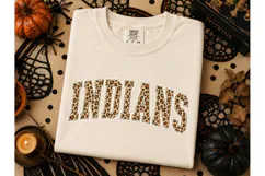 Indians Leopard Print PNG Shirt Design Product Image 3