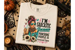Sarcastic Messy Bun PNG Tee Design Product Image 1