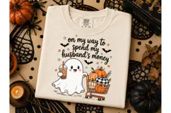 Halloween Ghost Shopping PNG Shirt Desig Product Image 2