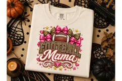 Football Mama PNG Sublimation Tee Design Product Image 2
