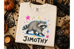 Jimothy Raccoon Halloween PNG Tee Design Product Image 2