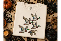 Flying Mallard Ducks PNG Shirt Design Product Image 3