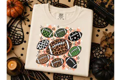 Football Pattern PNG Fall Tee Design Product Image 1