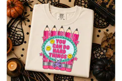 You Can Do Hard Things PNG Teacher Tee Product Image 2