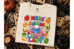 Lunch Lady Here We Go Again PNG Tee Product Image 1