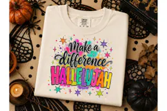 Make a Difference Hallelujah PNG Tee Product Image 2