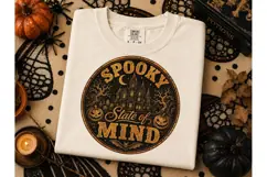 Spooky State of Mind Halloween PNG Tee Product Image 2