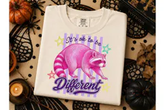 It's Ok To Be Different Raccoon PNG Tee Product Image 3