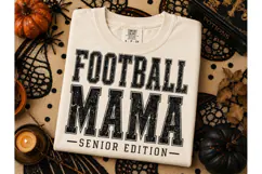 Football Mama Senior Edition PNG Tee Product Image 2
