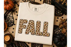 Fall Leopard Print PNG Shirt Design Product Image 3