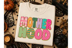 Motherhood Boho Patchwork PNG Tee Design Product Image 3
