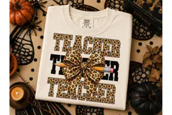 Leopard Teacher PNG Sublimation Tee Desi Product Image 3