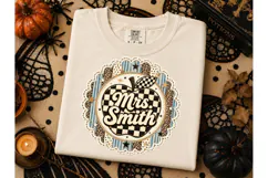 Mrs Smith Teacher Apple PNG Sublimation Product Image 3