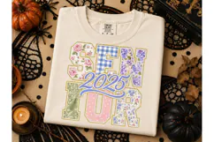 Senior 2025 Floral PNG Sublimation Tee Product Image 3