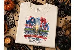 9/11 25th Anniversary Memorial PNG Tee-9/11 25th Anniversary Product Image 3