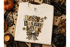 Jesus Has My Back Halloween PNG Tee Product Image 2