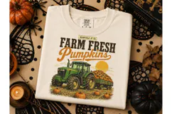 Farm Fresh Pumpkins PNG Tee Design Product Image 2