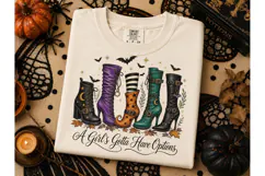 Witch Boots Halloween PNG Tee Design Product Image 2