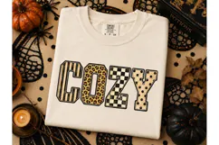 Cozy Fall Halloween PNG Shirt Design Product Image 3