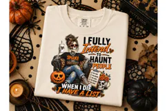 I Fully Intend To Haunt People PNG Tee Product Image 2