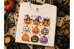 Halloween Pumpkin PNG Shirt Design Bundl Product Image 3