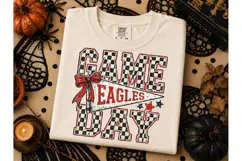 Game Day Eagles PNG Sublimation Tee Product Image 1