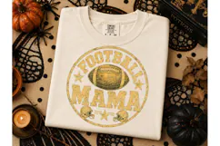 Football Mama PNG Shirt Design Fall Tee Product Image 3