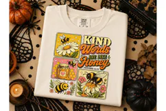 Kind Words Are Like Honey PNG Bee Tee Product Image 2