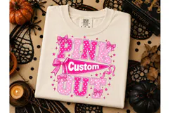 Pink Out Custom Cheer PNG Shirt Design Product Image 2