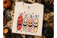 Colorful Halloween Pumpkins PNG Tee Desi Product Image 2