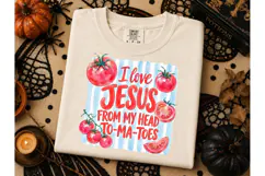 I Love Jesus Tomatoes PNG Shirt Design Product Image 3