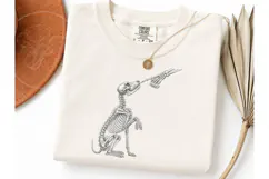 Skeleton Dog Boop Halloween PNG Tee Product Image 3