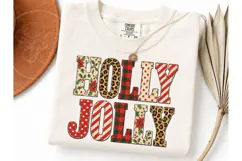 Holly Jolly Christmas PNG Sublimation Te Product Image 3