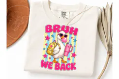 Bruh We Back Funny Duck PNG Tee Product Image 3