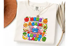 Lunch Lady Here We Go Again PNG Tee Product Image 3